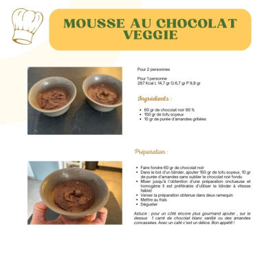 Mousse au chocolat au tofu soyeux